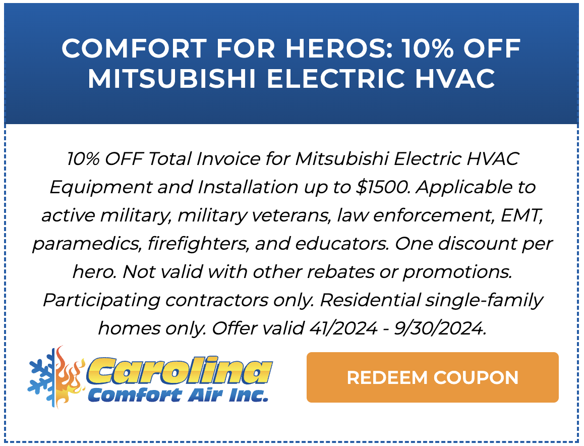 Comfort For Heros: 10% Off Mitsubishi Electric HVAC