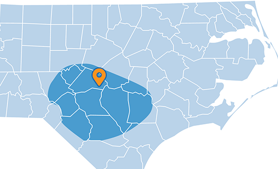 Carolina Comfort Air Dunn HVAC Service Area