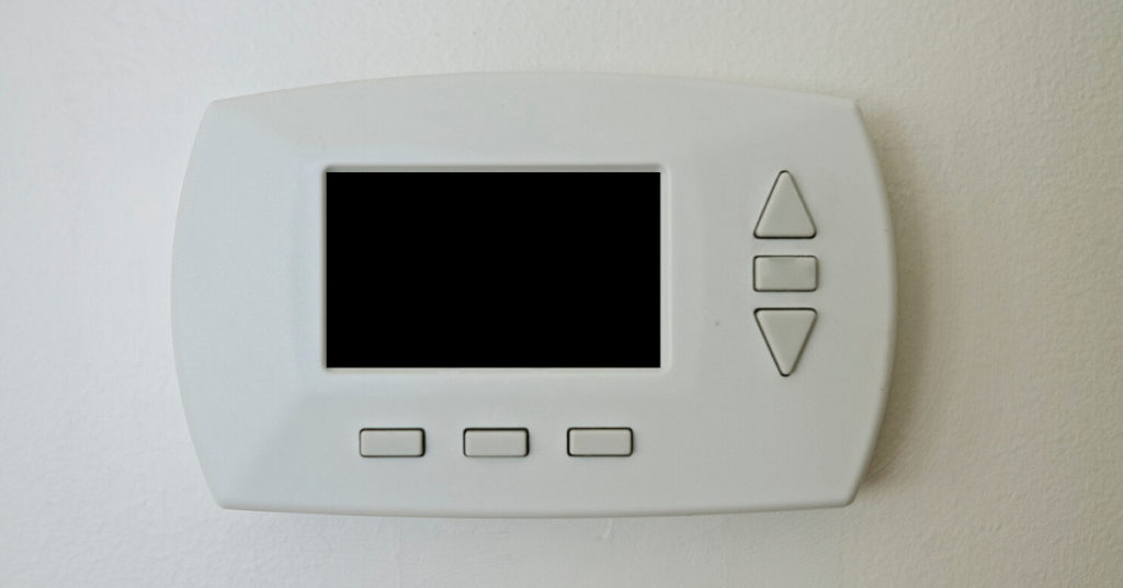 why is my thermostat blank