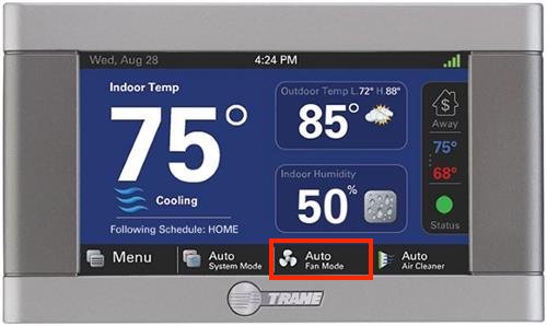 Thermostat auto setting