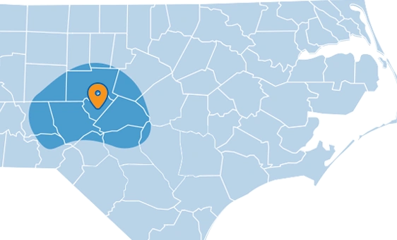 Carolina Comfort Air Sanford HVAC Service Area