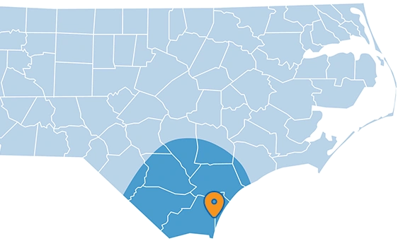 Carolina Comfort Air Wilmington HVAC Service Area